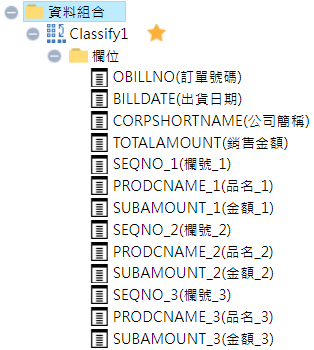 變更Classify1的屬性