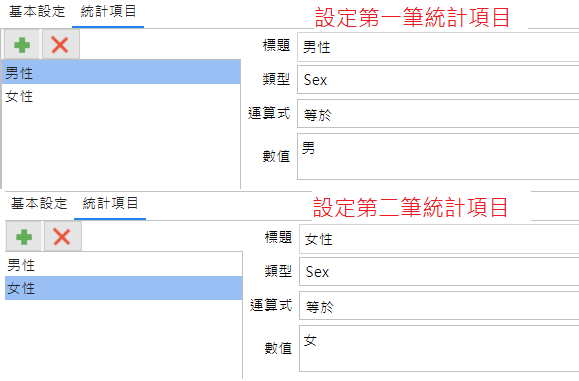 新增分類統計